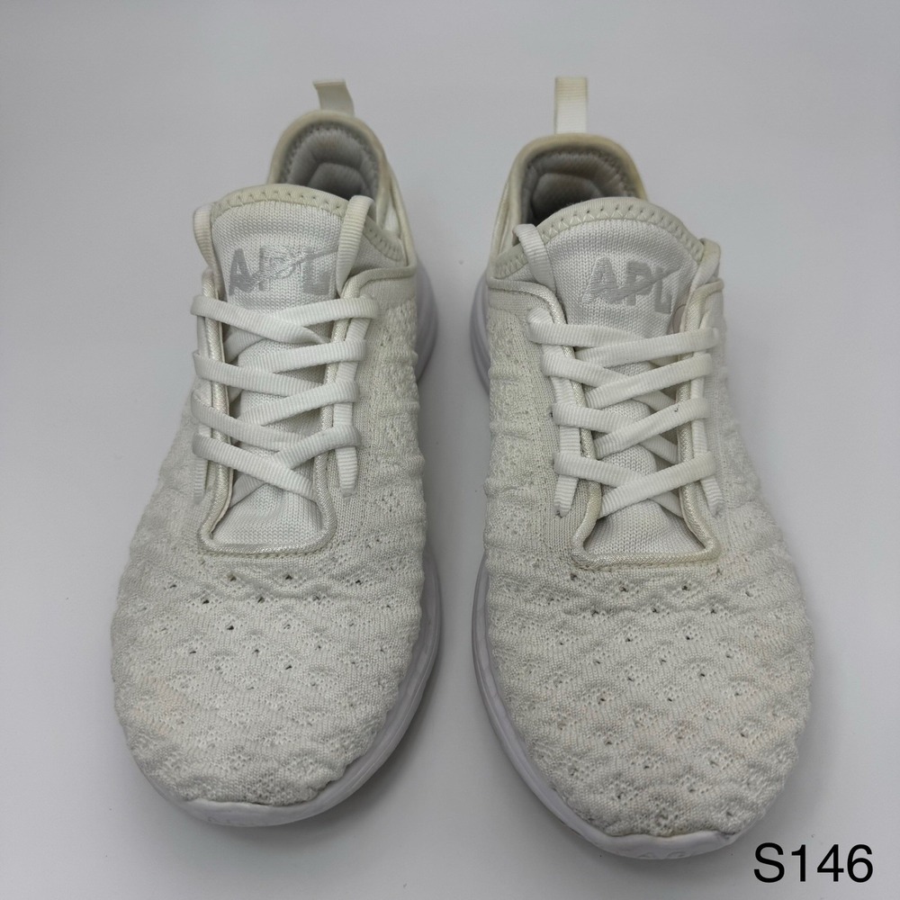 APL Unisex 3D StretchTechloom Phantom Sneaker White Cream US size Women 8.5 Men7